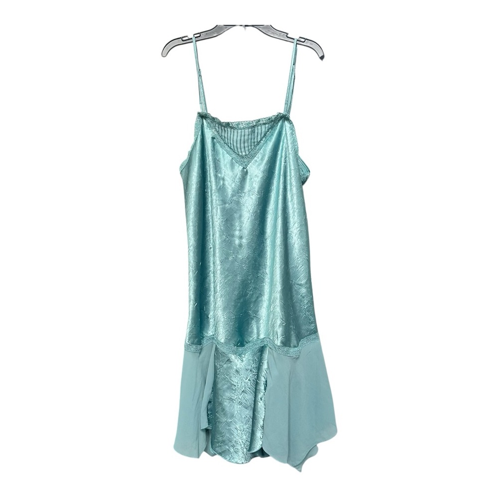 Vintage Enchanting Fairycore Flowy Slip Dress Nightgown Lingerie 90s Y2K Size M